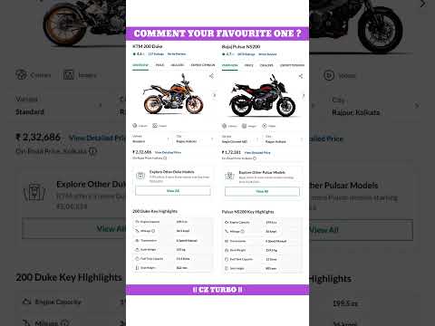 Ktm Duke 200 Vs Bajaj Pulsar Ns 200 Full Comparison Review