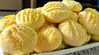 SEQUILHOS DE LIMÃO um biscoitinho viciante FAÇO ESSA RECEITA TODA SEMANA 