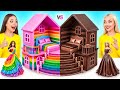 We Build Amazing Doll House Bubble Gum Vs Chocolate Cool Creative Hacks By Multi DO Smile