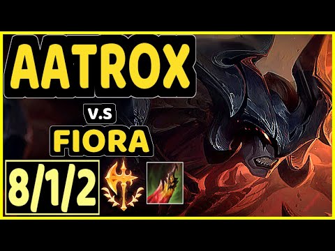 MAGIFELIX (AATROX) vs FIORA - 8/1/2 KDA TOP CHALLENGER GAMEPLAY - EUW