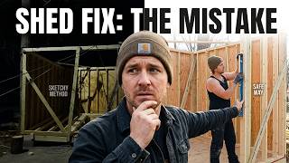 Framing Mistake I Made on My 12x16 Shed – And How I Fixed It