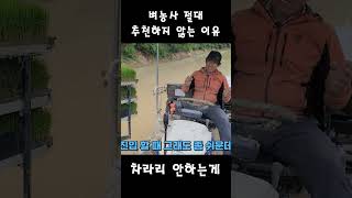 벼농사는 절대하지마세요 처음하는사람은 더더욱 하지말아야하는 이유 #shorts #벼농사 #벼농사수익 #농사수…
