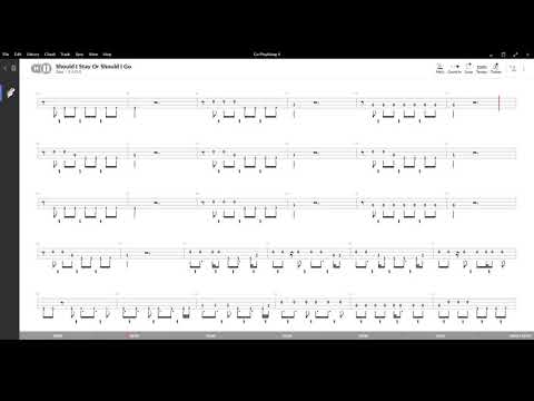 Should I Stay Or Should I Go ( The Clash ),Tablatura e base Senza Basso - Backing bass track-NO BASS