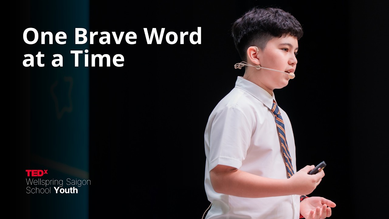 One Brave Word at a Time | Leon Noah Lê Garcia | TEDxWellspring Saigon School Youth