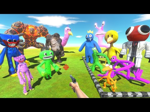 FPS Avatar Rescues Rainbow Friends and Fights Creepy Monsters - Animal Revolt Battle Simulator