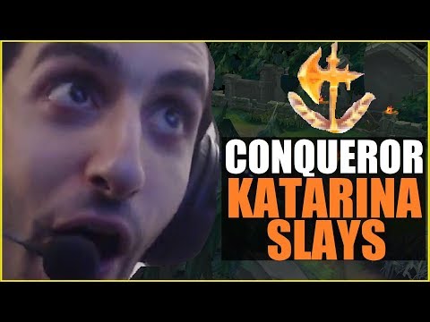 ►NEW CONQUEROR KATARINA IS SERIOUSLY INSANE!! | League of Legends