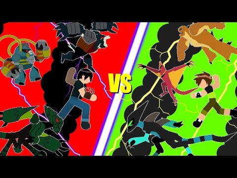 BEN 10 REBOOT VS KEVIN 11 part01 (STICK NODES PRO)