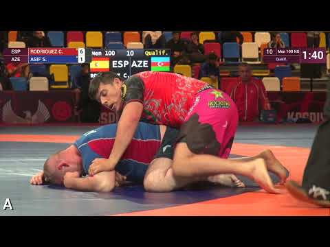 Qual. Men - 100 kg: C. RODRIGUEZ (ESP) v. S. ASIF (AZE)
