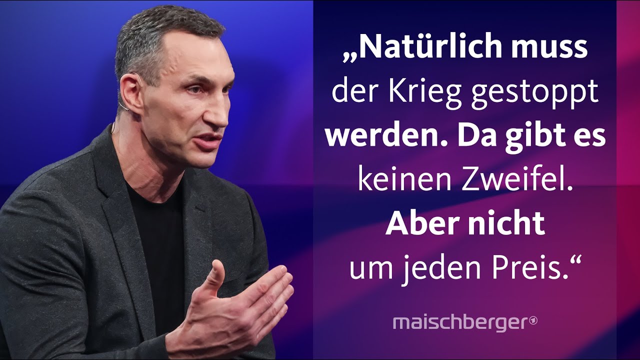 Wladimir Klitschko im Gespräch: Ist ein Frieden in der Ukraine absehbar? | maischberger