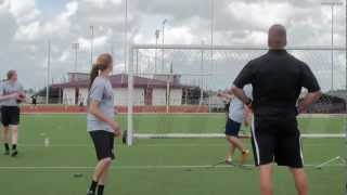 preview picture of video 'Tara Cole - 2012 - Kohl's Football Kicking Camp - Pearland HS'