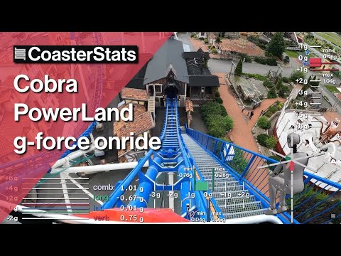 Cobra g-force onride - PowerLand [4K 60FPS]