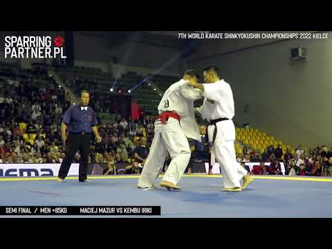 Maciej Mazur vs Kembu Iriki +85 kg | 7th World Karate Shinkyokushin Championships 2022