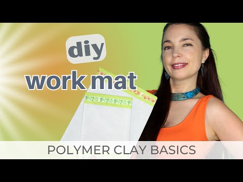 😉CHEAP & EASY DIY POLYMER CLAY WORK MAT:  Watch Before You Buy a WORK SURFACE and set up your space!