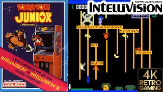 Donkey Kong Junior  Intellivision 4k Gameplay