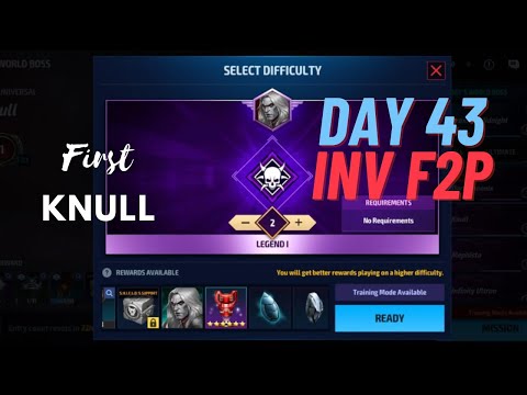 Unlock First Knull. Day 43 Inv F2P. (Marvel Future Fight)