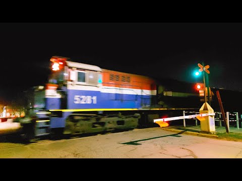 [4K] Tren vacio de NCA con destino a Las Acequias pasando por Marcos Juárez antes del amanecer!!!!!