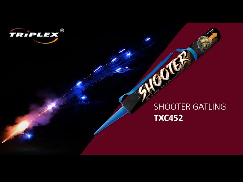 FAJERWERKI TXC452 380S 0.4'' SHOOTER GATLING GUN F2 TRIPLEX FIREWORKS