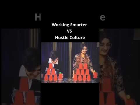 The difference between hustle culture and mindful productivity explained in 17 seconds🤪