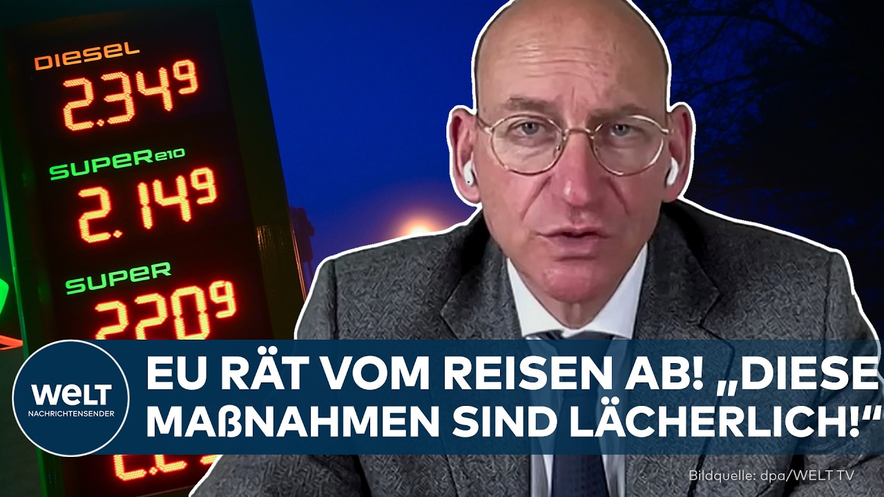 SPRITPREISE: EU rät vom Reisen ab! „Lächerliche Maßnahmen“ – Stelter über freiheitsfeindliche Ideen