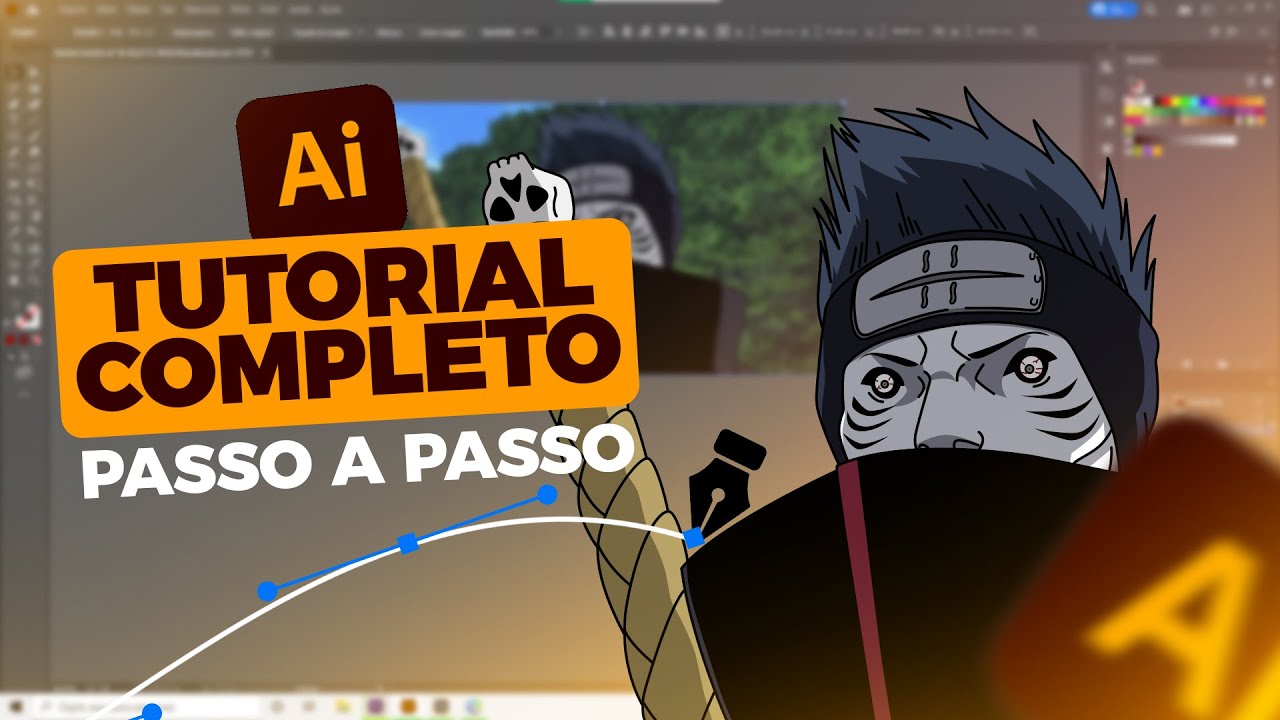 Tutorial de VETORIZAÇÃO PASSO PASSO no Adobe Illustrator (COM MOUSE)