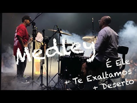 É Ele + Te Exaltamos + Deserto | Drum Cam - Joel Rosa | Leandro Soares e Juninho Nay!