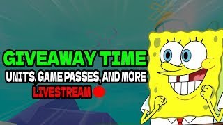 (LIVE🔴) - SpongeBob Tower Defense - Ultimate GIVEAWAY!