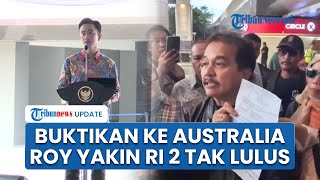Roy Suryo Yakin 99,9 Persen Gibran Tak Lulus SMA seusai Penelusuran ke Australia, Klaim Punya Bukti
