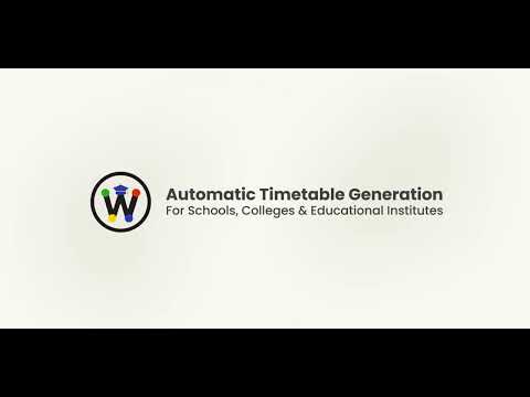 Automatic Timetable Generator - WYSAX