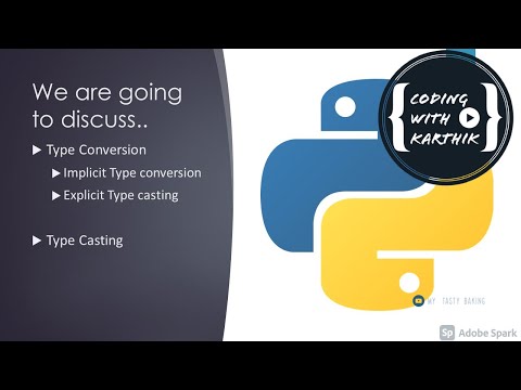 Python Type Conversion Type Casting Implicitexplicit Examples Session 3 Coding With Karthik