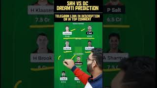 SRH vs DC Dream11 Prediction|SRH vs DC Dream11|SRH vs DC Dream11 Team| #dream11 #srhvsdcdream11