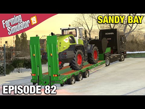 CLAAS TORION WHEEL LOADER Farming Simulator 19 Timelapse - Sandy Bay Seasons FS19 Ep 82