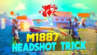 M1887 One Tap Headshot Trick 🔥 Free Fire Max