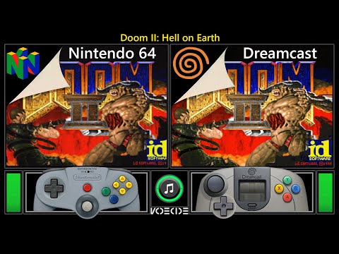 Doom II: Hell on Earth (Nintendo 64 vs Dreamcast) Real Hardware Comparison