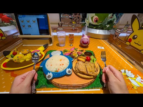 Eating at Pokemon Cafe in Japan