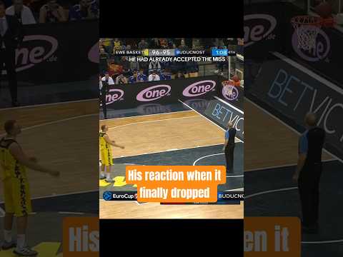His reaction when it finally dropped  #freethrow