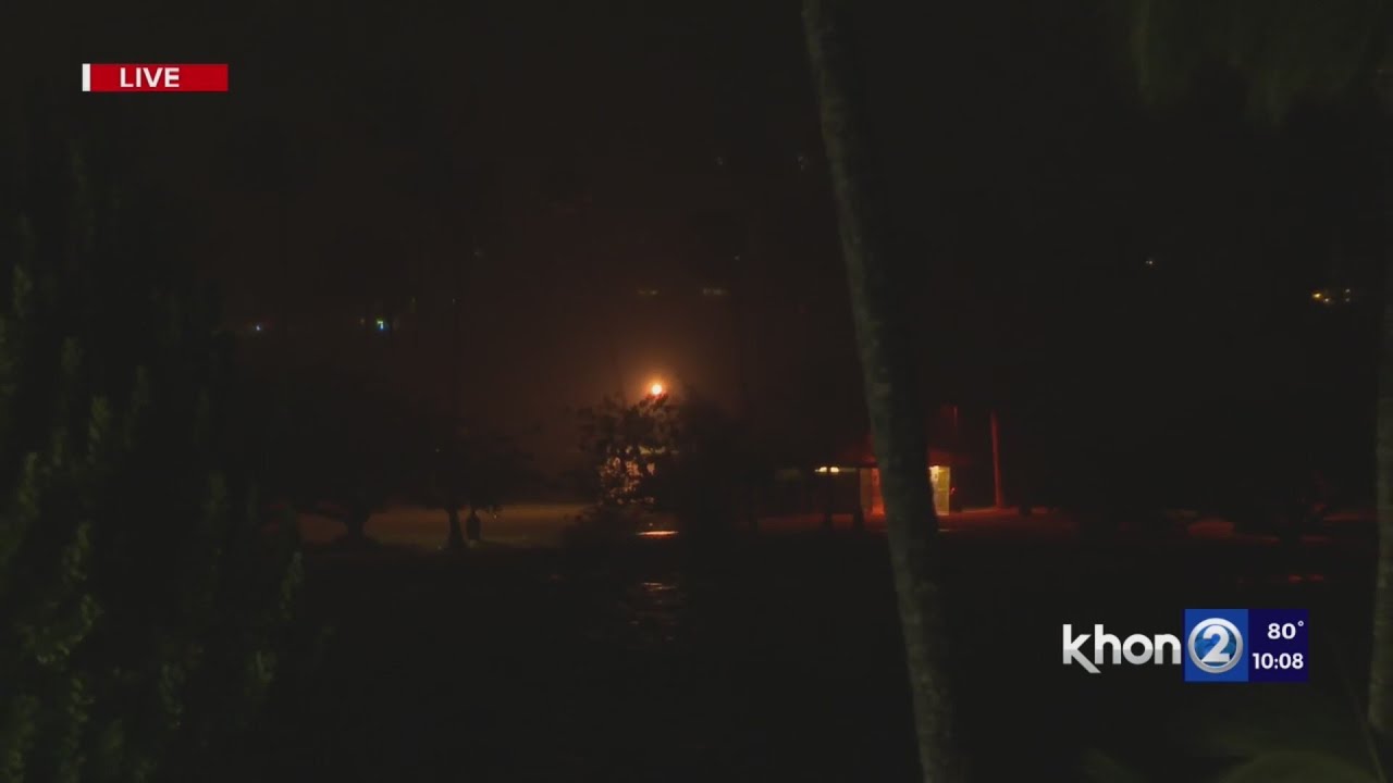 Rain and wind has picked up on the Big Island in the last hour