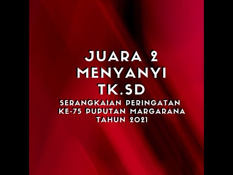 Juara 2 Lomba Menyanyi Tingkat SD Serangkaian Peringatan ke-75 Puputan Margarana