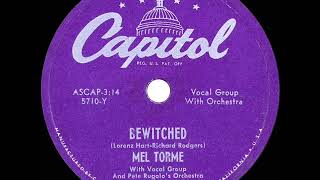 1950 HITS ARCHIVE: Bewitched - Mel Torme