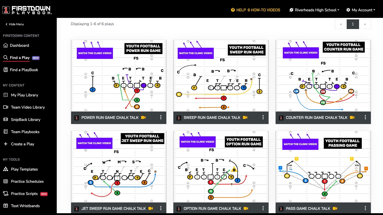 FirstDown PlayBook Comes With 10 Youth Football Clinics