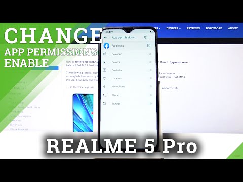How to Change App Permissions in Realme 5 Pro - Set Up Applications
