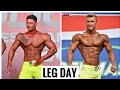 ТРЕНИРОВКА НОГ НА ПОДВОДКЕ К СТАРТАМ | ВОСХОДЯЩАЯ ЗВЕЗДА РОССИЙСКОГО MEN'S PHYSIQUE