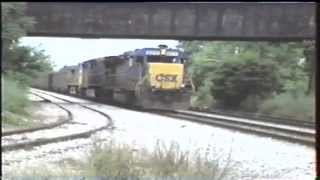 preview picture of video 'CSX Coal Train Rockwood PA 1997'
