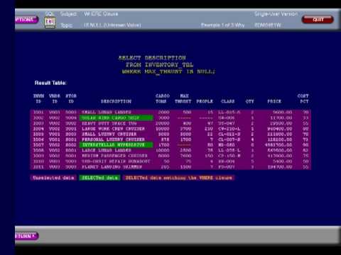 SQL 018 SELECT WHERE IS NULL or How can I find unknown values?