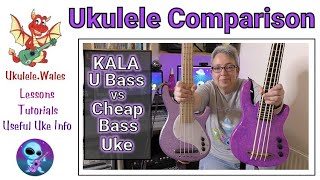 Video thumbnail for Bass Ukulele Comparison - Kala U Bass vs Cheap Ebay Bass Uke by Ukulele Wales