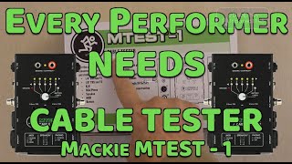Video thumbnail for CABLE TESTER - Mackie MTest-1 by Deb Erney (DebErneydotcom)