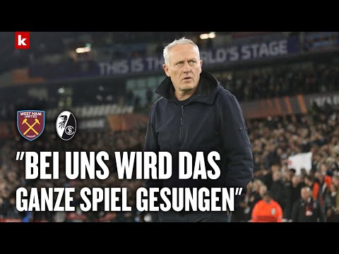 Streich: "Das Verhalten der Fans in England ist ganz anders" | West Ham - Freiburg 2:0