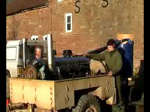 Rolls Royce Meteor (Merlin) test run