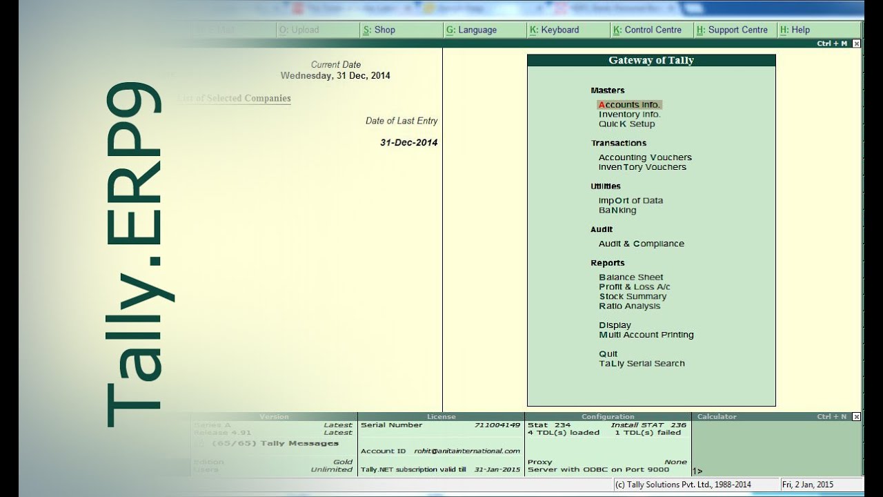 Tally.ERP9 : How to Create Stock Items in Tally | Maintain Stock