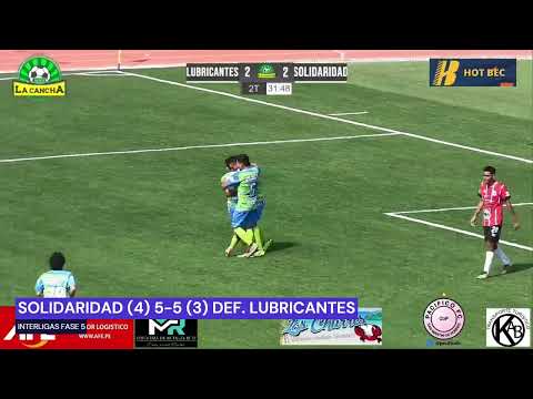 EL MEJOR PARTIDO DE INTERLIGAS 2023 : SOLIDARIDAD (SMP) 5-5 DEF  LUBRICANTES (4-3 PENALES) RESUMEN