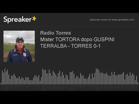 Mister TORTORA dopo GUSPINI TERRALBA - TORRES 0-1